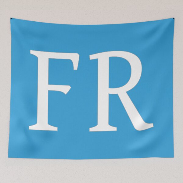 Item preview, FR Initials Monogram Elegant White Letters designed and sold by Jeallan Designs.