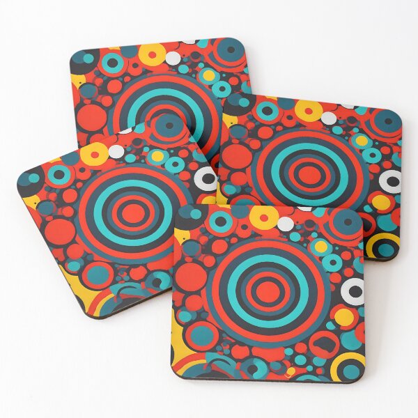 Item preview, Circle Pattern In Bold Contrasting Colors Decorative Design designed and sold by Jollys-ArtShop.