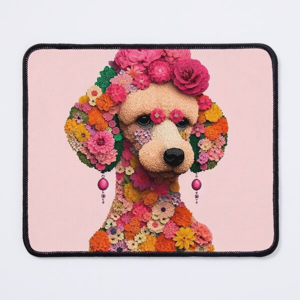 Item preview, Frida Kahlo Flowery Poodle designed and sold by cloudhiker.