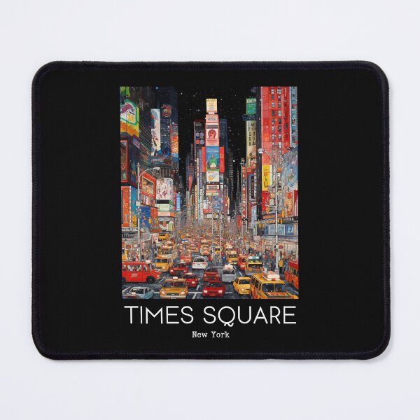 Item preview, A Vintage Travel Illustration of the Times Square in New York - US designed and sold by GoodOldVintage.