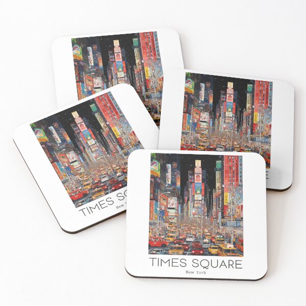 Item preview, A Vintage Travel Illustration of the Times Square in New York - US designed and sold by GoodOldVintage.