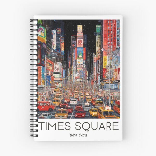 Item preview, A Vintage Travel Illustration of the Times Square in New York - US designed and sold by GoodOldVintage.