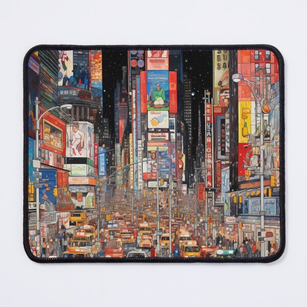 Item preview, A Vintage Travel Illustration of the Times Square in New York - US designed and sold by GoodOldVintage.