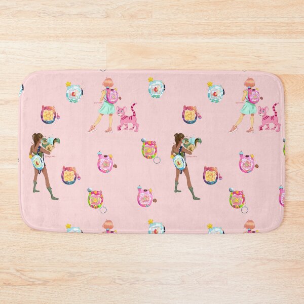 Item preview, nostalgic pet games and websites repeating pattern! pink bg designed and sold by Maysoulrose.