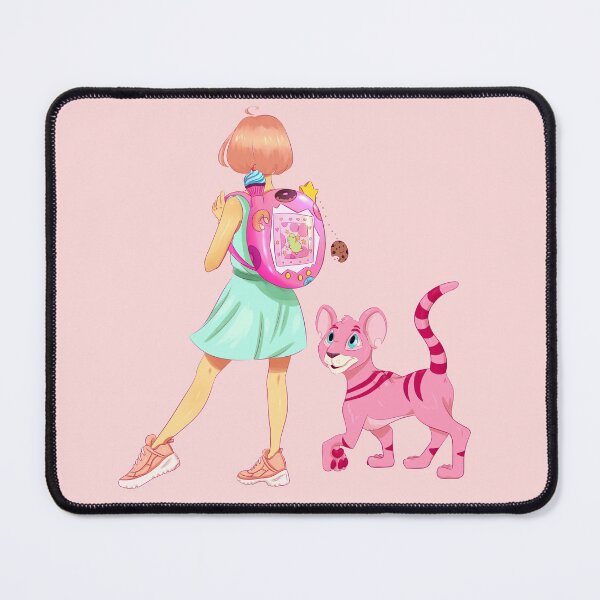 Item preview, nostalgic pet games and websites repeating pattern! pink bg designed and sold by Maysoulrose.