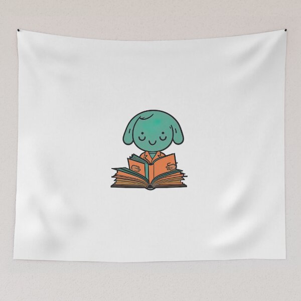 Item preview, Cute cartoon dog reading a book designed and sold by Sanan Israyilli.