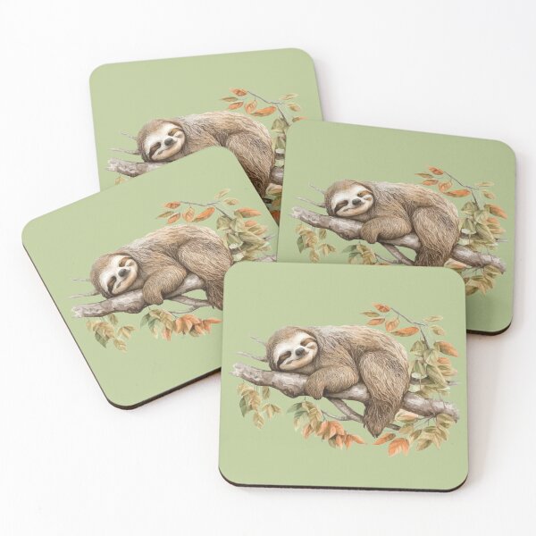Item preview, Cute Sloth in a Tree designed and sold by 4thAct.