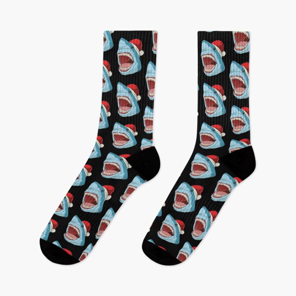 Item preview, Christmas Santa Shark Christmas Sharks designed and sold by MooonTees.