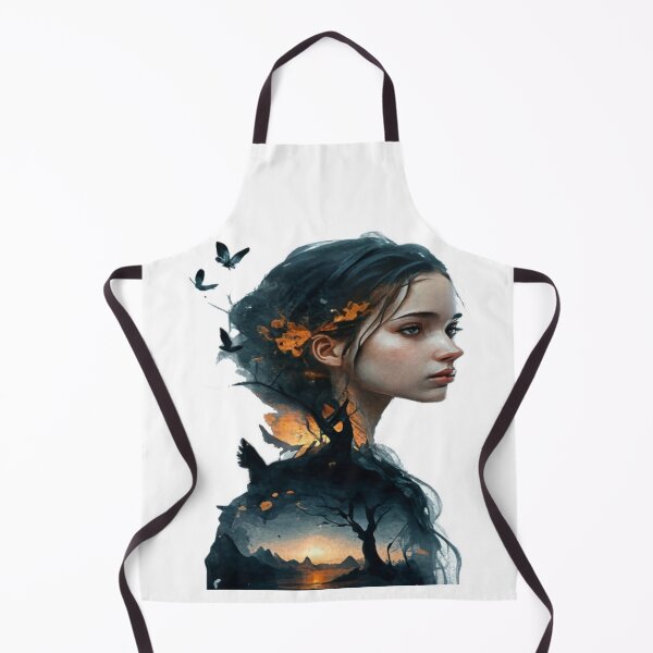 Item preview, painting of imagination. Nature on the image of a gilr designed and sold by samar Majdei.