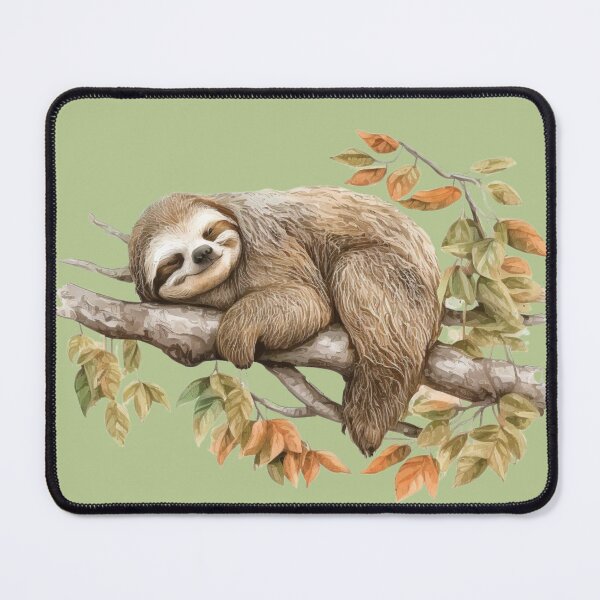 Item preview, Cute Sloth in a Tree designed and sold by 4thAct.