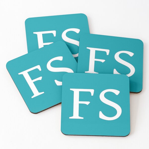 Item preview, FS Initials Monogram Elegant White Letters designed and sold by Jeallan Designs.