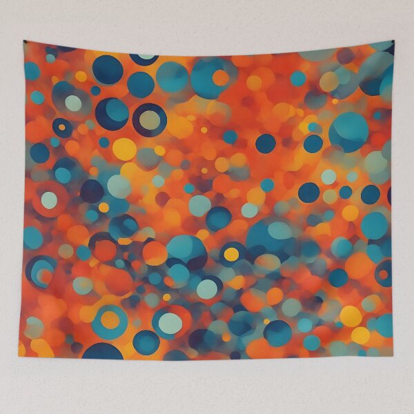 Item preview, Abstract Floating Circles Repeating Pattern designed and sold by Jollys-ArtShop.