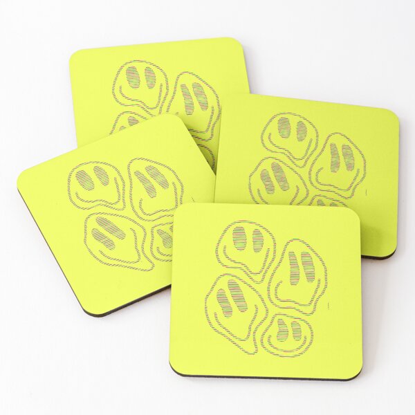 Item preview, Four Melting Glitchy Smiley Faces designed and sold by allyiscoral.