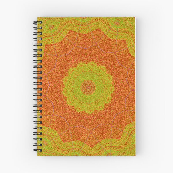 Item preview, "Orbit of Illumination" - Mandala Pattern Vibrant Warm Orange Yellow designed and sold by pngrktes-art.