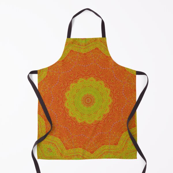 Item preview, "Orbit of Illumination" - Mandala Pattern Vibrant Warm Orange Yellow designed and sold by pngrktes-art.