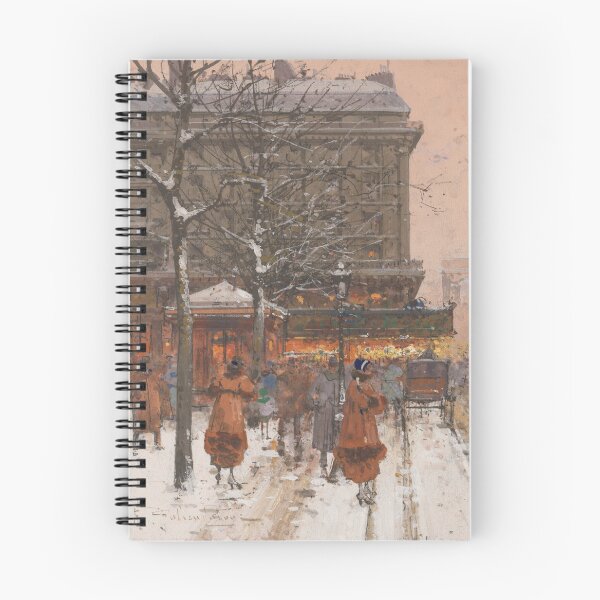 Item preview, Grand Boulevard under the Snow (20th century) - Eugène Galien Laloue designed and sold by SALON DES ARTS.