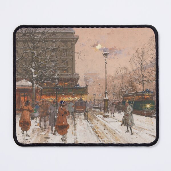 Item preview, Grand Boulevard under the Snow (20th century) - Eugène Galien Laloue designed and sold by SALON DES ARTS.