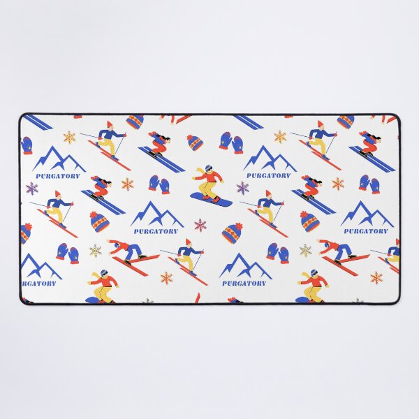 Item preview, Purgatory Durango Colorado Ski Snowboard seamless pattern designed and sold by Vintage-TM.