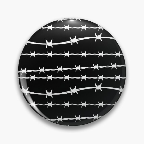 Item preview, Black and White Barbed Wire Pattern designed and sold by HotHibiscus.