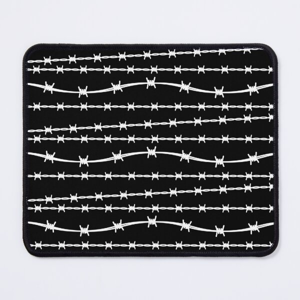 Item preview, Black and White Barbed Wire Pattern designed and sold by HotHibiscus.
