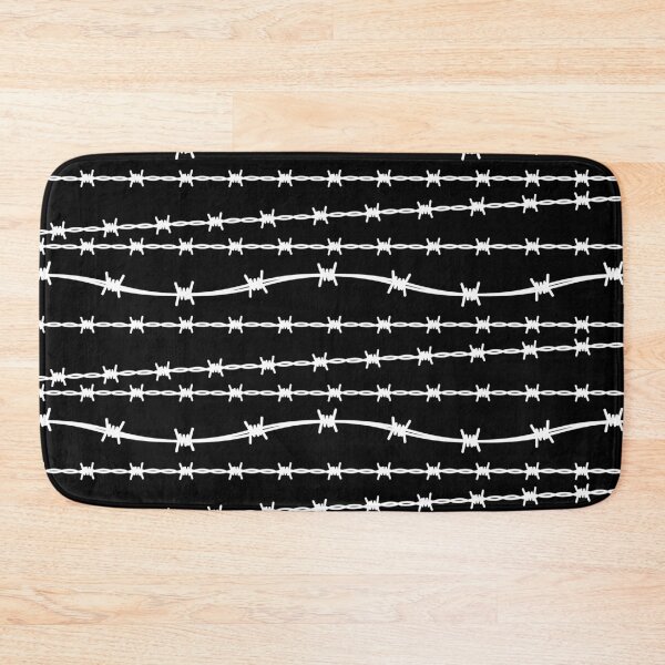 Item preview, Black and White Barbed Wire Pattern designed and sold by HotHibiscus.