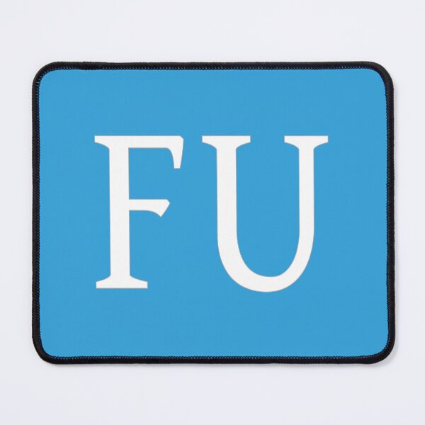 Item preview, FU Initials Monogram Elegant White Letters designed and sold by Jeallan Designs.