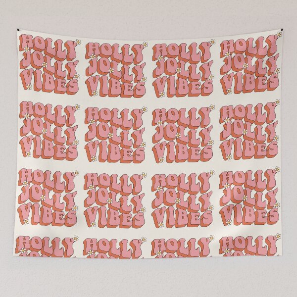 Item preview, holly jolly Vibes - Christmas designed and sold by thesocialcactus.