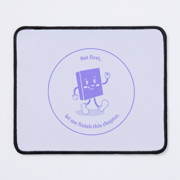 Item preview, But first, let me finish this chapter lilac purple  designed and sold by rizdrawings.