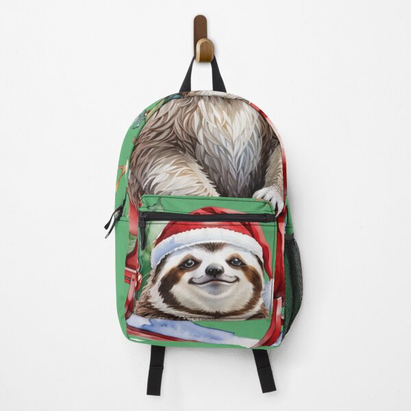Item preview, Christmas Sloth in Santa’s Sleigh designed and sold by 4thAct.