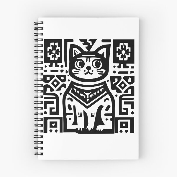Item preview, Square black and white cat designed and sold by SiMinDesigns.
