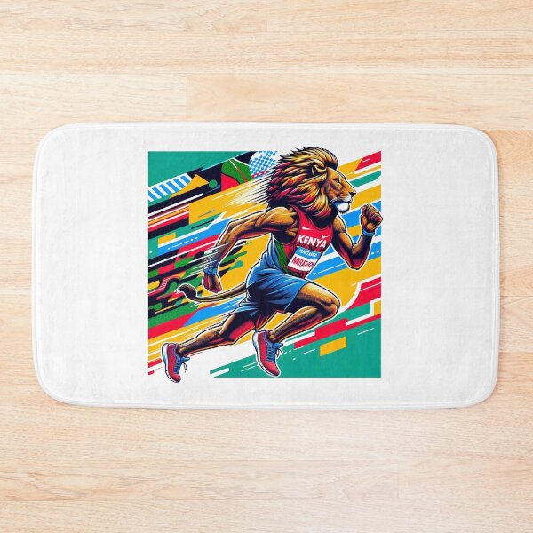 Item preview, Kenyan Lion in Stride designed and sold by KNAA.