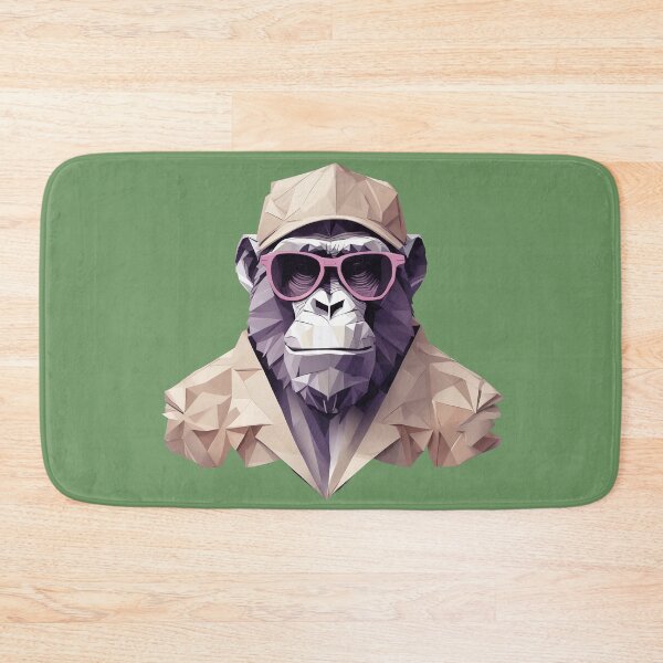 Item preview, Cool monkey in wrinkled clothes designed and sold by KarakitAI.