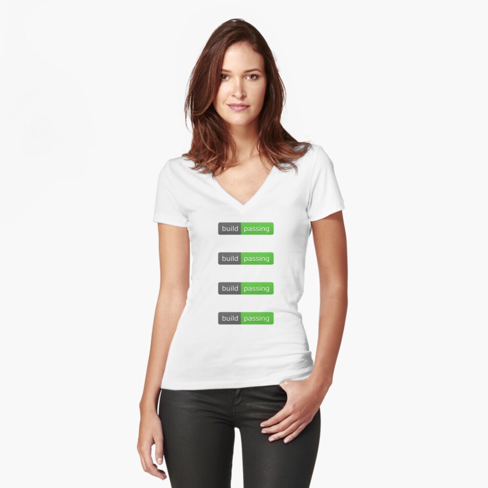 Item preview, Fitted V-Neck T-Shirt designed and sold by leesander.
