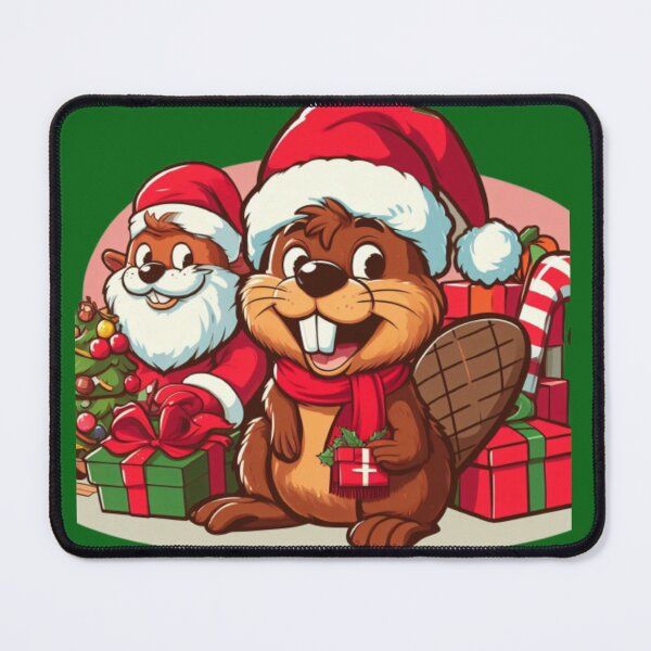 Item preview, Cute little polar beaver at Christmas, ideal for a gift 2 designed and sold by Tandilia Store.