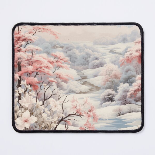 Item preview, Snowy Garden Elegance Floral Serenity designed and sold by BloomPattern.