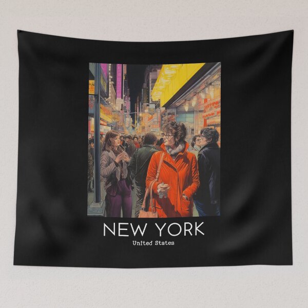 Item preview, A Vintage Travel Illustration of New York - US designed and sold by GoodOldVintage.
