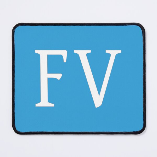 Item preview, FV Initials Monogram Elegant White Letters designed and sold by Jeallan Designs.