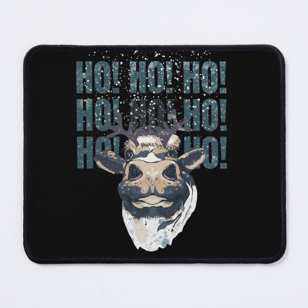 Item preview, Cute Cow reindeer horns and nose, pop worm style, Christmas sweater designed and sold by Collagedream.