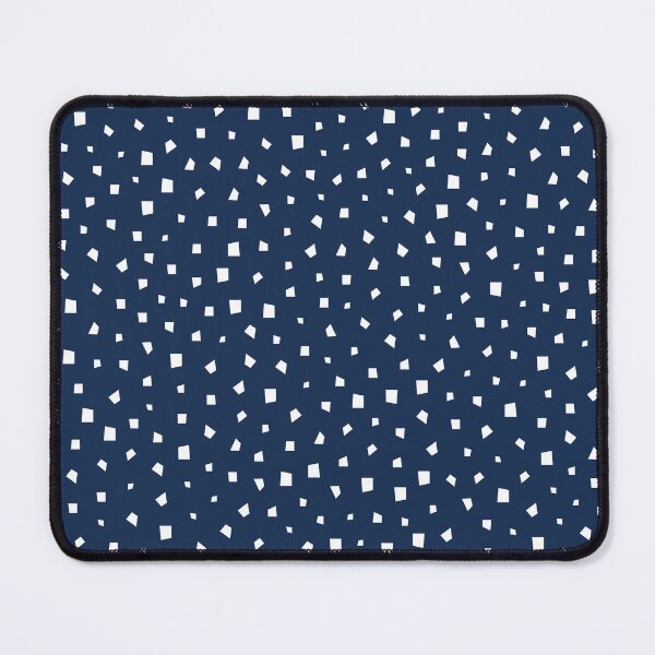 Item preview, Quadrilateral irregular shapes pattern dark blue and white designed and sold by melcards.
