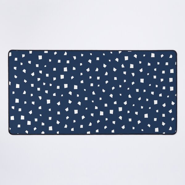 Item preview, Quadrilateral irregular shapes pattern dark blue and white designed and sold by melcards.