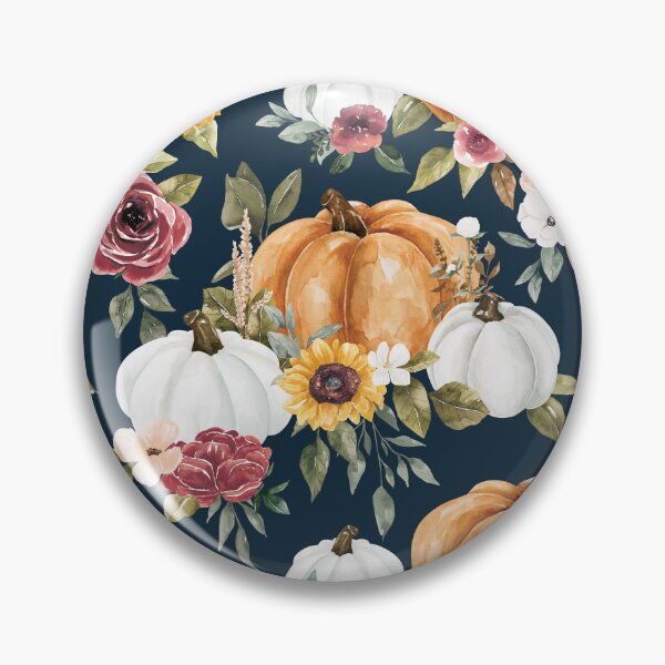 Item preview, Autumn Floral Pumpkins designed and sold by cateandrainn.