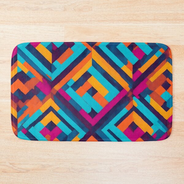 Item preview, Rectangular Repeating Pattern In Contrasting Colors designed and sold by Jollys-ArtShop.