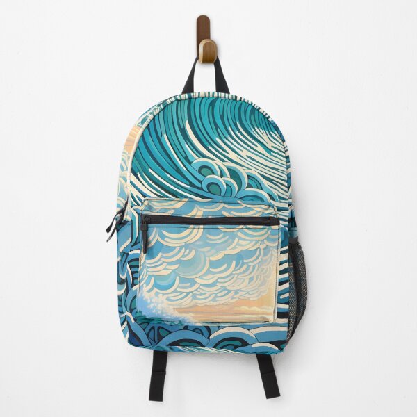Item preview, stunning op art ocean landscape print designed and sold by dcrc.