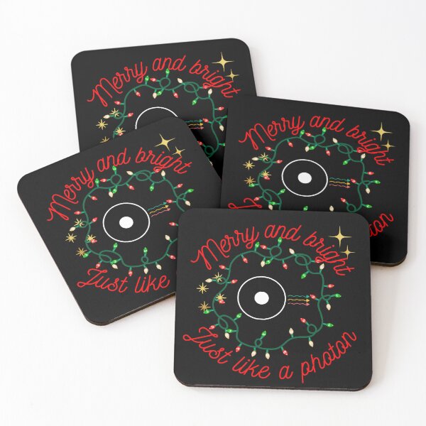 Item preview, Merry and bright, just like a photon, Physics christmas designed and sold by NoetherSym.