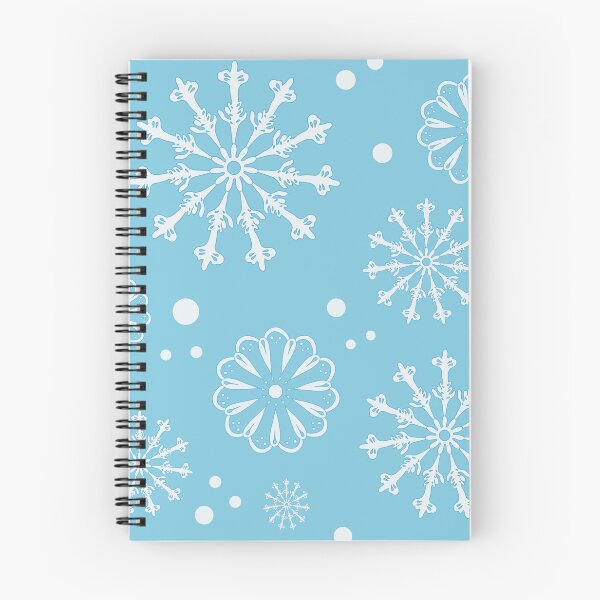 Item preview, White Snowflakes on Sky Blue designed and sold by MausieDesigns.