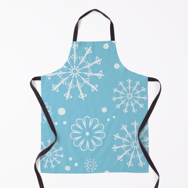 Item preview, White Snowflakes on Sky Blue designed and sold by MausieDesigns.