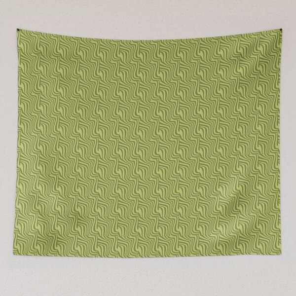 Item preview, Abstract green waves seamless pattern designed and sold by Acim0.