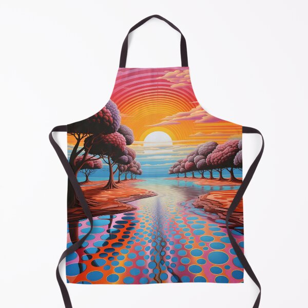 Item preview, stunning colorful op art landscape print designed and sold by dcrc.