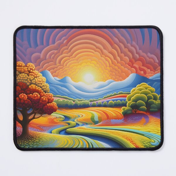 Item preview, stunning op art ocean landscape print designed and sold by dcrc.