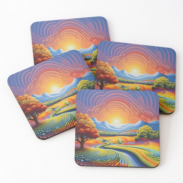 Item preview, stunning op art ocean landscape print designed and sold by dcrc.